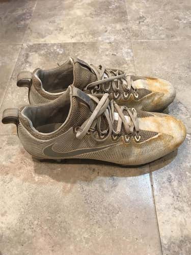 Size 9.5 White Men's Nike Vapor Carbon Cleats Low Cut