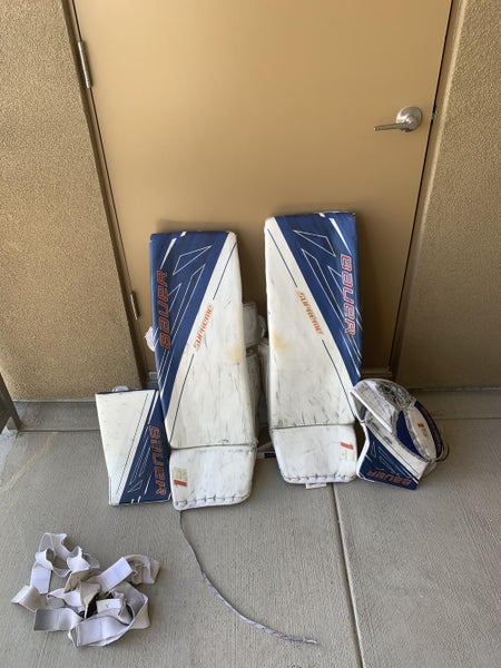 Large (35-36”) Bauer Supreme 1S OD1N Pro Custom Goalie Full Set With Straps And OD1N Bag