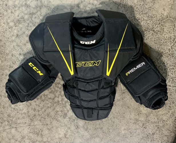 Used Junior XL CCM Premier Pro Chest and Arm Protector Goalie Chest Protector