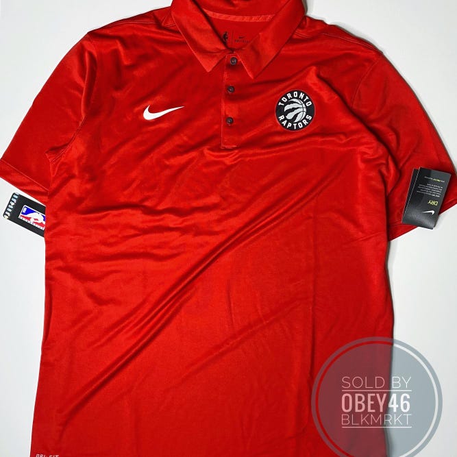 Nike NBA Toronto Raptors Dri-Fit Polo Shirt XL-Tall
