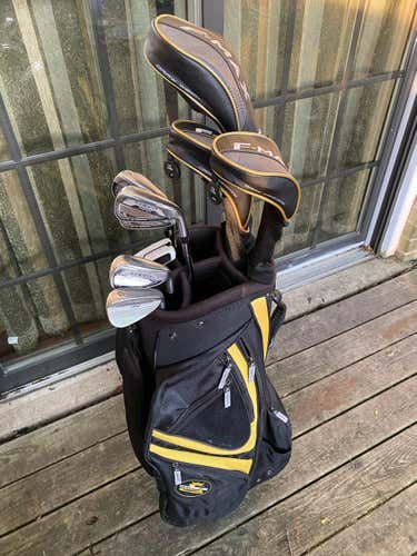 Cobra Complete Full Set Stiff Flex Right Handed....Cobra MAX iron set 4-G and driver and 3&5 Fairway