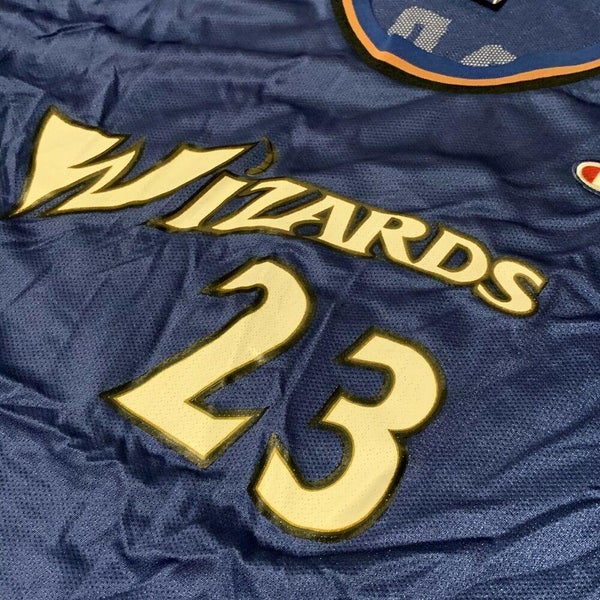 Autographed Washington Wizards Michael Jordan Blue Jersey - Upper Deck