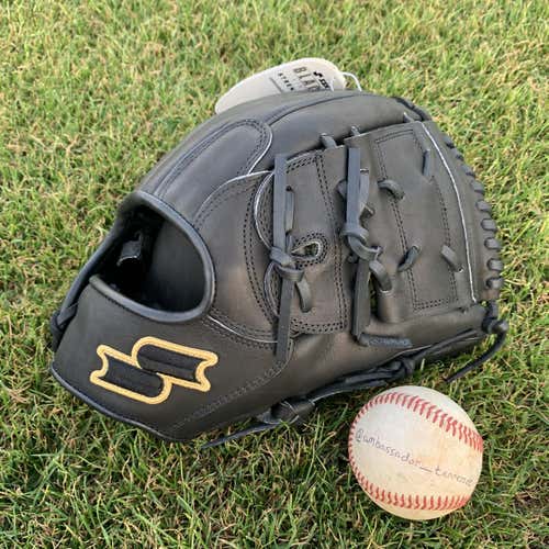 New Black Line 2 Piece 12" Baseball Glove