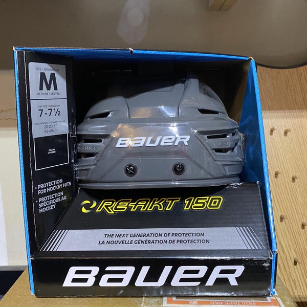 Gray New Medium Bauer Re-Akt 150 Pro Stock Helmet