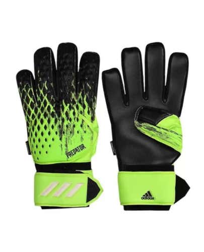 Adidas Goalkeeper GK Gloves Sz 11 Predator 20 Match Fingersave Black Red FS0406