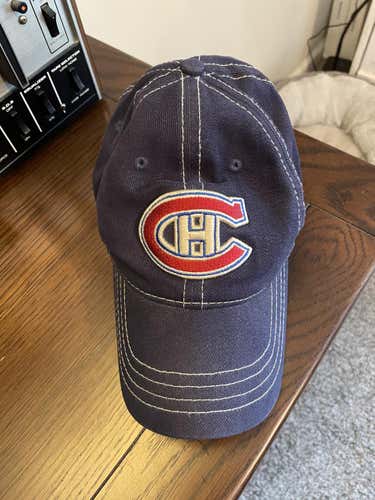 Montreal Canadians Roger Edwards Sport Blue Hat - Used Unisex Adult One Size Fits All