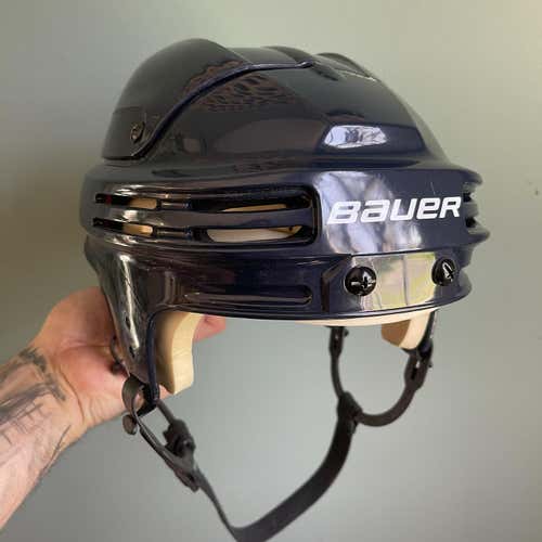 Blue Used Medium Bauer 4500 Helmet