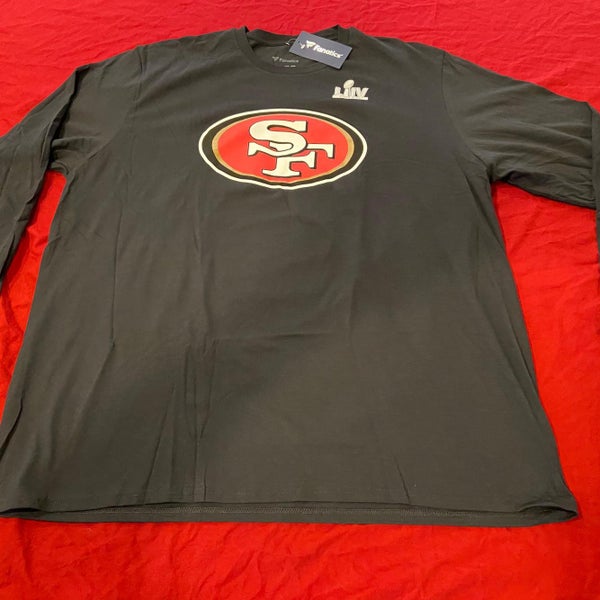 85 George Kittle SF 49ers Super Bowl Black Adult XXXL NFL Long Sleeve T- Shirt