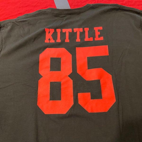 85 George Kittle SF 49ers Super Bowl Black Adult XXXL NFL Long