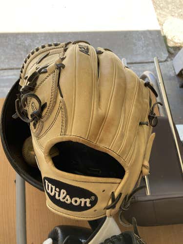 Used High School/College Wilson Left Hand Throw Pitcher's A2K Baseball Glove 12"