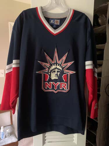 Starter New York Rangers Lady Liberty Jersey Medium