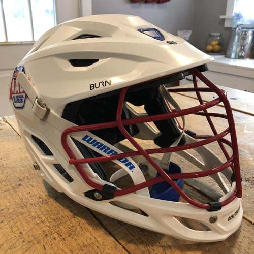 White Adult Player's Warrior Burn Helmet