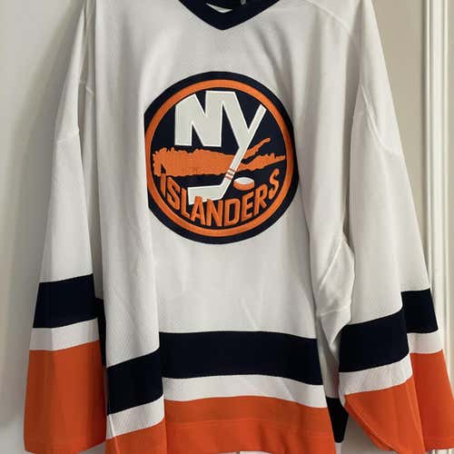 White Adult Size 54 Reebok Pro Stock Jersey
