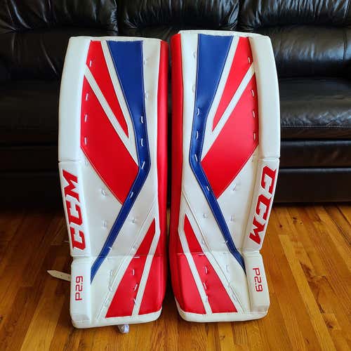 Red/White/Blue New Senior 33" CCM Premier P2.9 Goalie Leg Pads