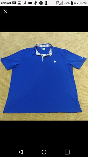 IZOD Blue NWOT Men's Adult Large polo Shirt
