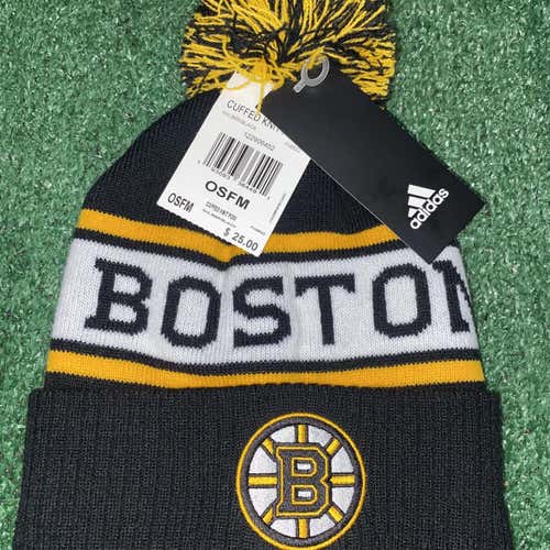 Boston Bruins Hockey Beanie Adidas Brand