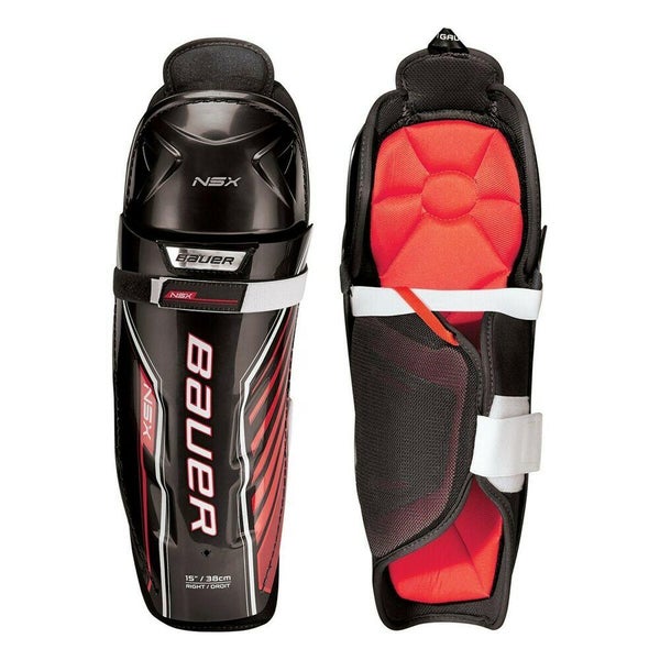 Bauer NSX Ice Hockey JUNIOR Shin Guards - 12"