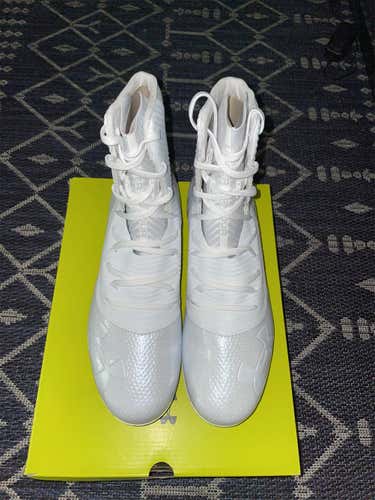 White Men's Molded Cleats Under Armour