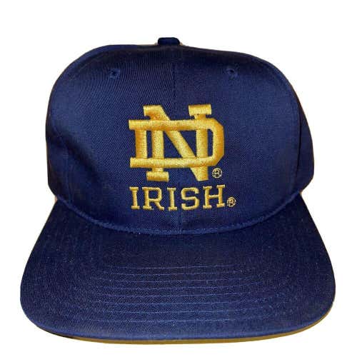 Vtg Notre Dame Fighting Irish Snapback Hat Annco Professional Model Plain Logo