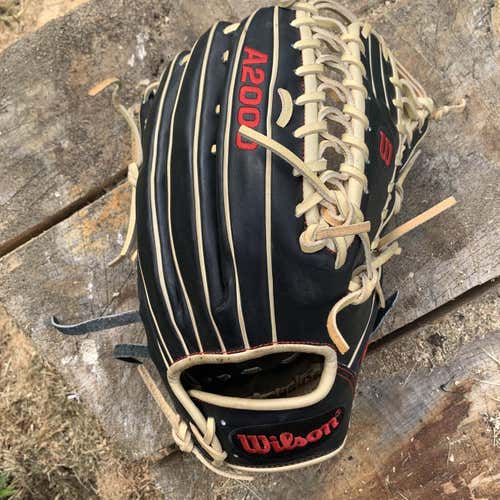 Black High School/College Outfield A2000 OT6 12.75" Baseball Glove