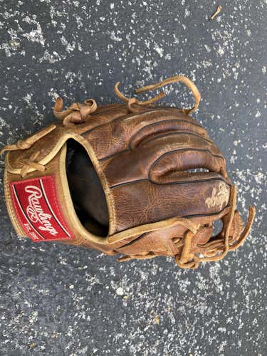 Used Rawlings Right Hand Throw Heritage pro Baseball Glove 11.5"