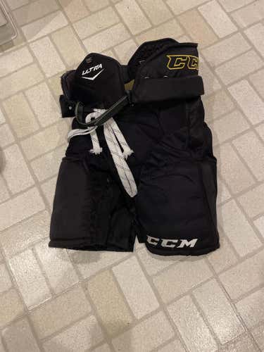Black Senior Medium CCM Tacks Hockey Pants