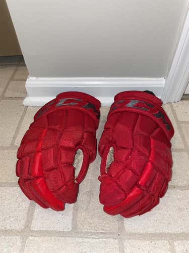 Red Senior CCM Pro Model 14" Pro Stock Gloves
