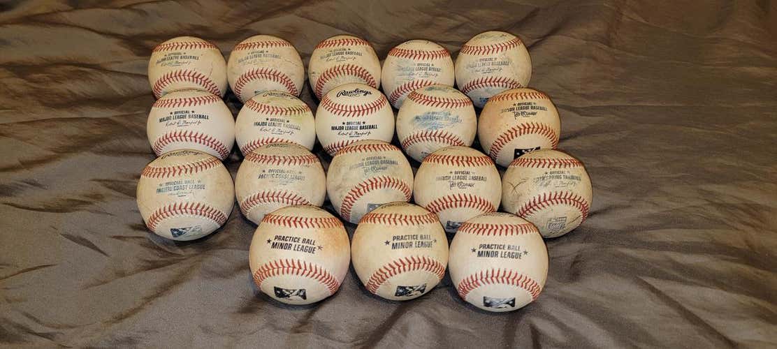 Used Rawlings Baseballs 18 Pack