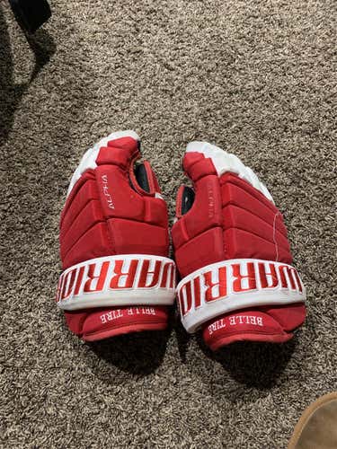 Red Senior Warrior Alpha Pro 14" Gloves
