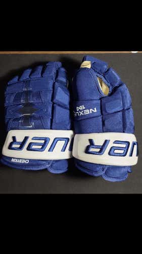 Blue Senior Bauer Nexus 1N 13" Pro Stock Gloves