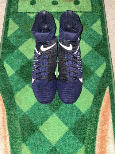Blue Men's Molded Cleats High Top