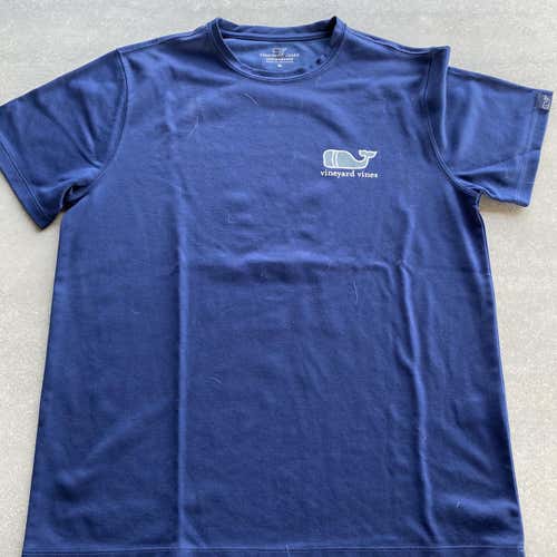 NAVY Adult Medium Vineyard Vines Lacrosse Shirt