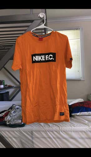 Nike F.c Orange Adult Large Nike Shirt