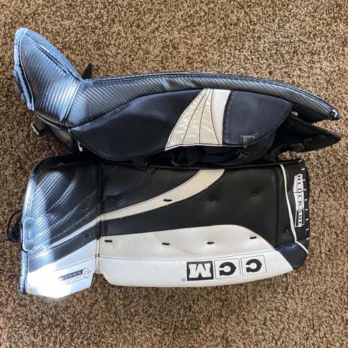 Black Youth 24" CCM Goalie Leg Pads