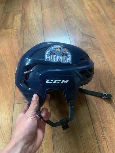 Blue Used Medium CCM Tacks 710 Pro Stock Helmet