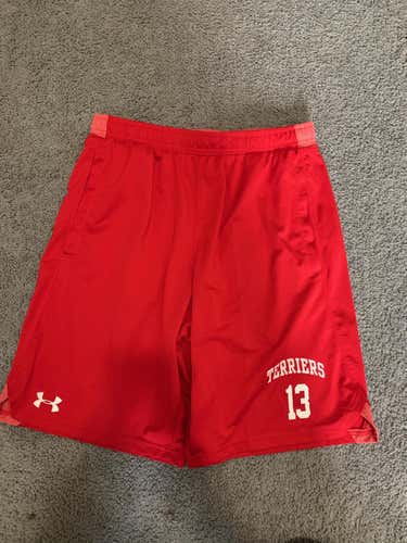 Boston University Lacrosse Under Armour Dry-Fit Shorts - Size Md (Bundled with other items)