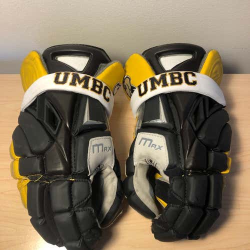 Black Used Player's Maverik Max 13" Lacrosse Gloves