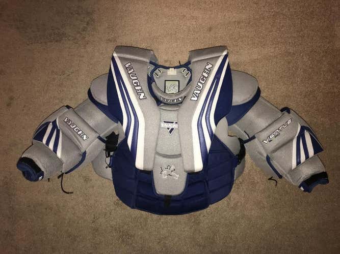 Vaughn Ventus SLR PRO Ice Hockey Goalie Chest & Arm Protector Used Senior LARGE