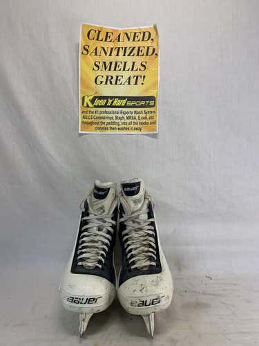 Used Senior Bauer Hockey Goalie Skates Regular Width Size 8