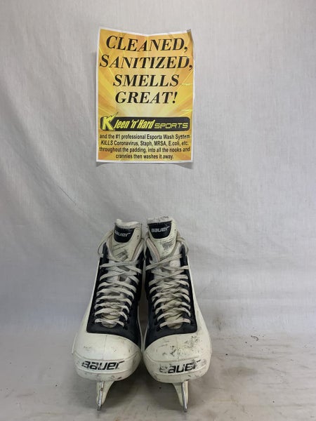 Used Senior Bauer Hockey Goalie Skates Regular Width Size 8