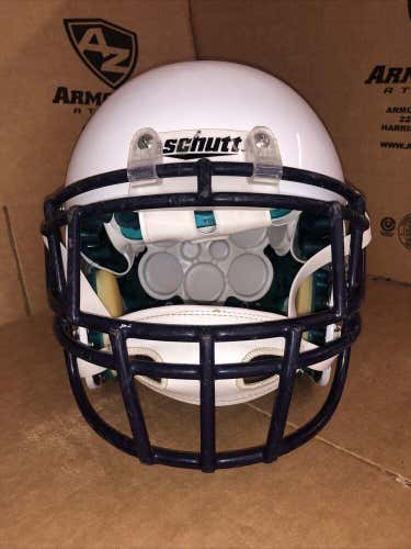 USED SCHUTT XP ADULT FOOTBALL HELMET - LARGE - METALLIC WHITE