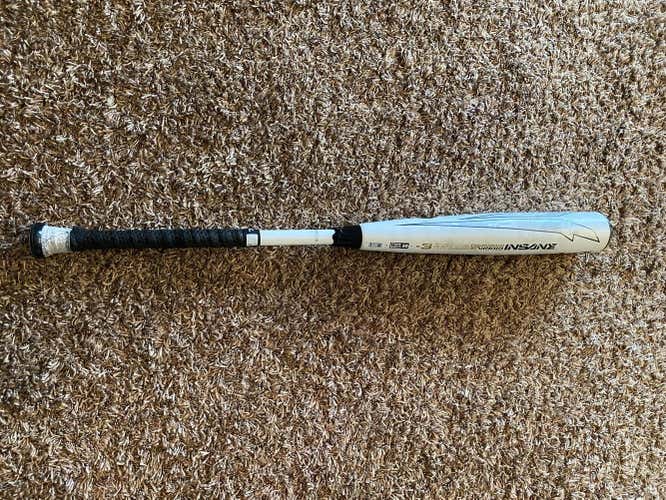 Used High School/College BBCOR Certified 2019 DeMarini Hybrid Voodoo Insane Bat (-3) 30 oz 33"