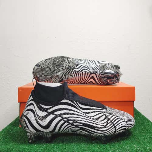 Nike Vapor Edge Pro 360 Football Cleats White Black Zebra AO8277-109 Size 7.5