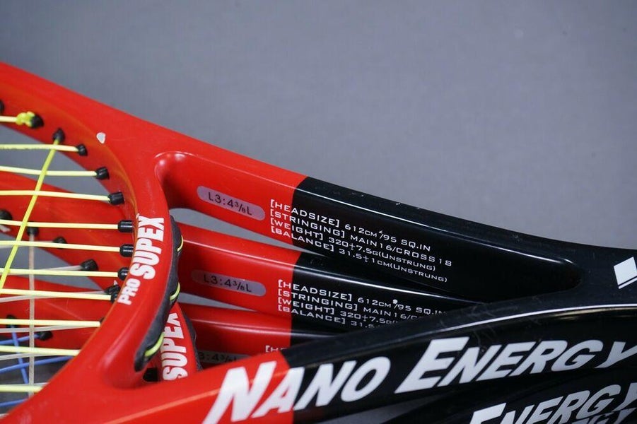 Lot De 2 Raquettes De Tennis PRO SUPEX NANO ENERGY - Manche 3/8 (4 3/8) - Occasion