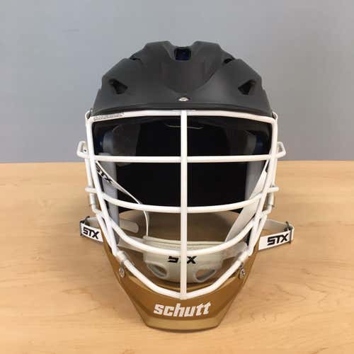 Black Matte Adult Player's STX Rival Helmet - L/XL