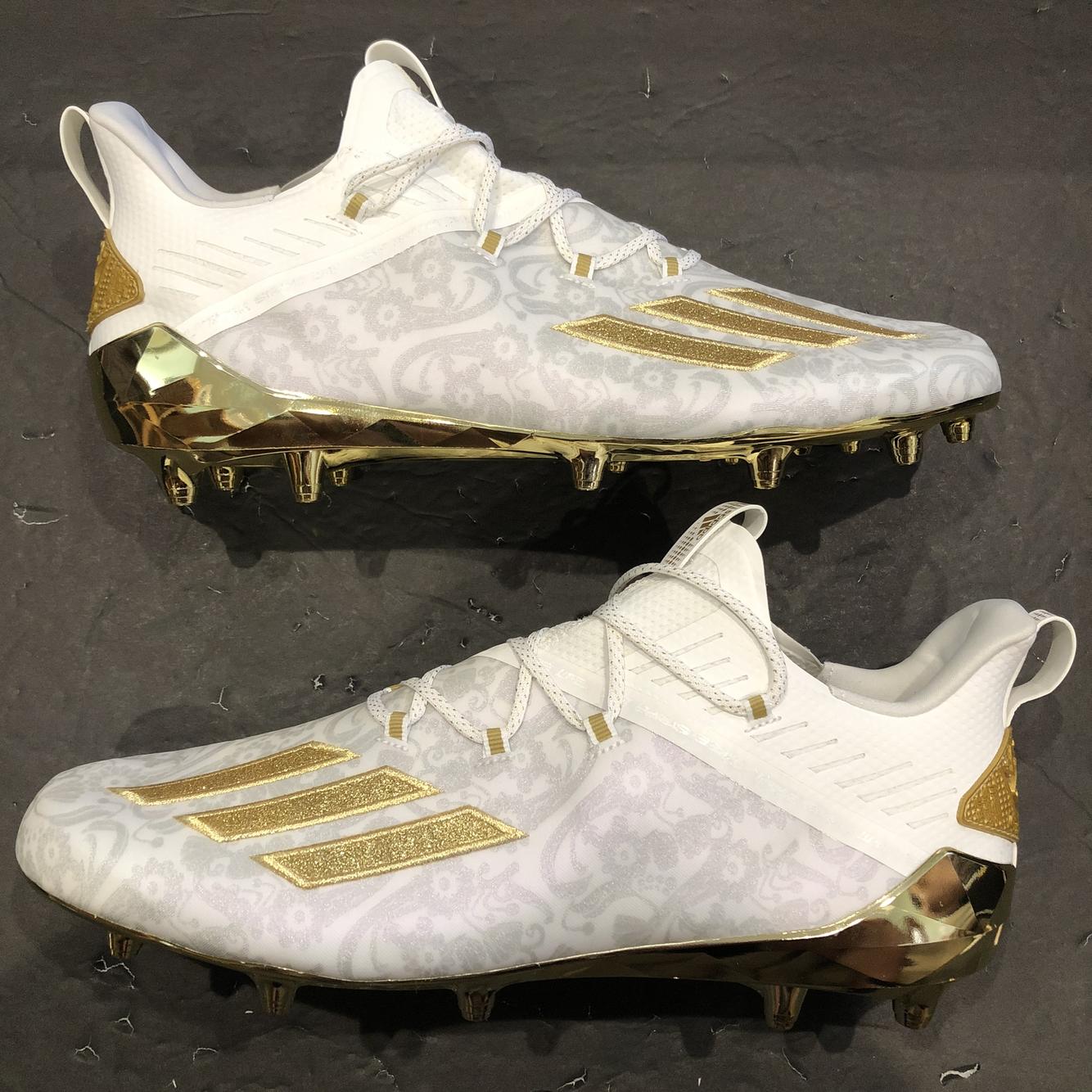 adidas white and gold football cleats