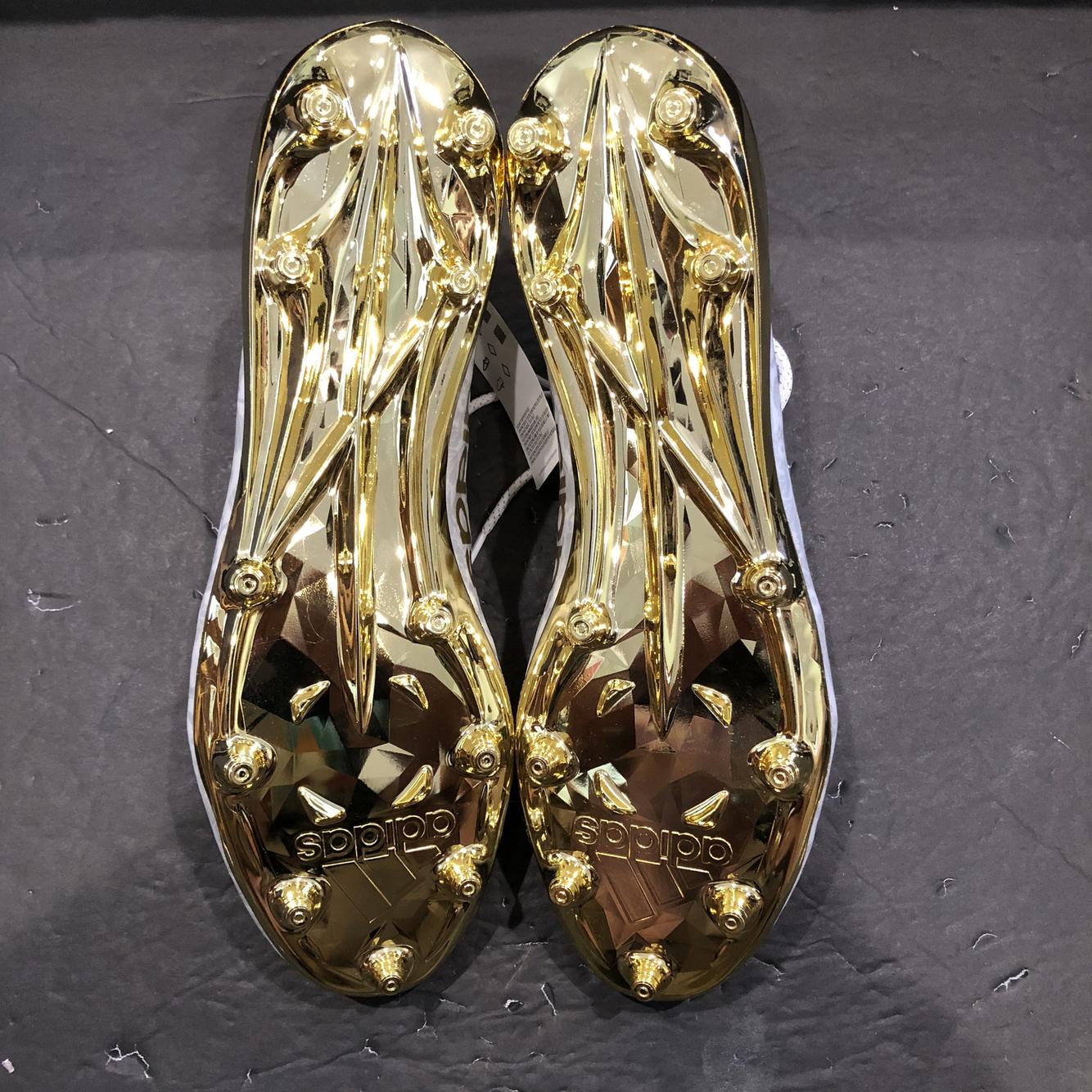 adizero new reign cleats gold