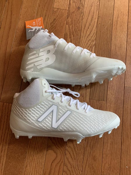 White New Adult Men's Size 12 (Women's 13) Molded Cleats New Balance