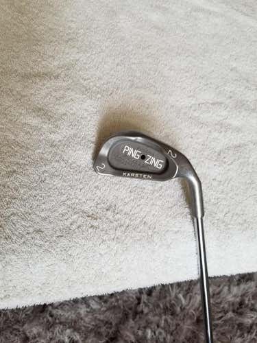 Used Men's Right Handed 2 iron Ping ZING Stiff Flex Steel Shaft