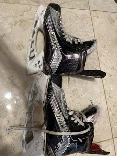 Used Senior Bauer Vapor 1X Hockey Skates Regular Width Pro Stock Size 7
